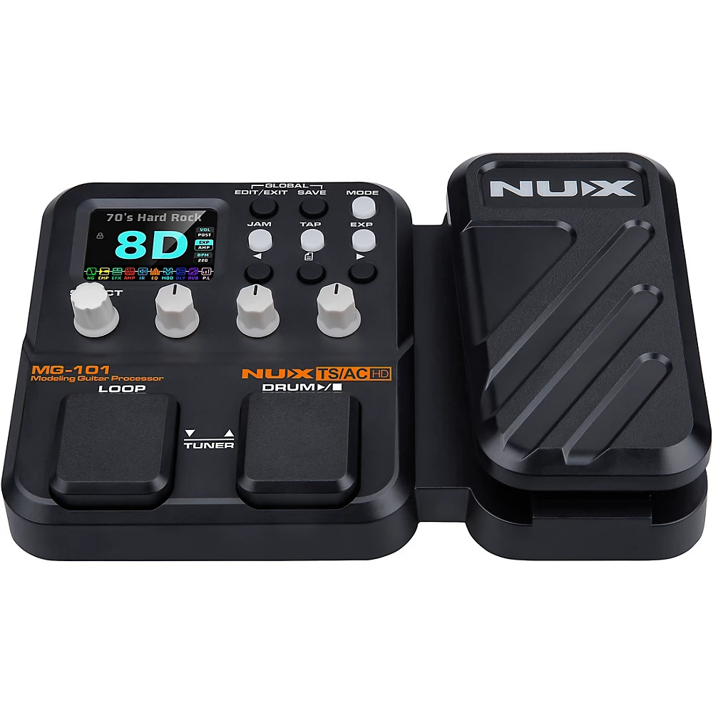 NUX MG-101 Multi-Effects and Amp Modeler Effects Pedal Black