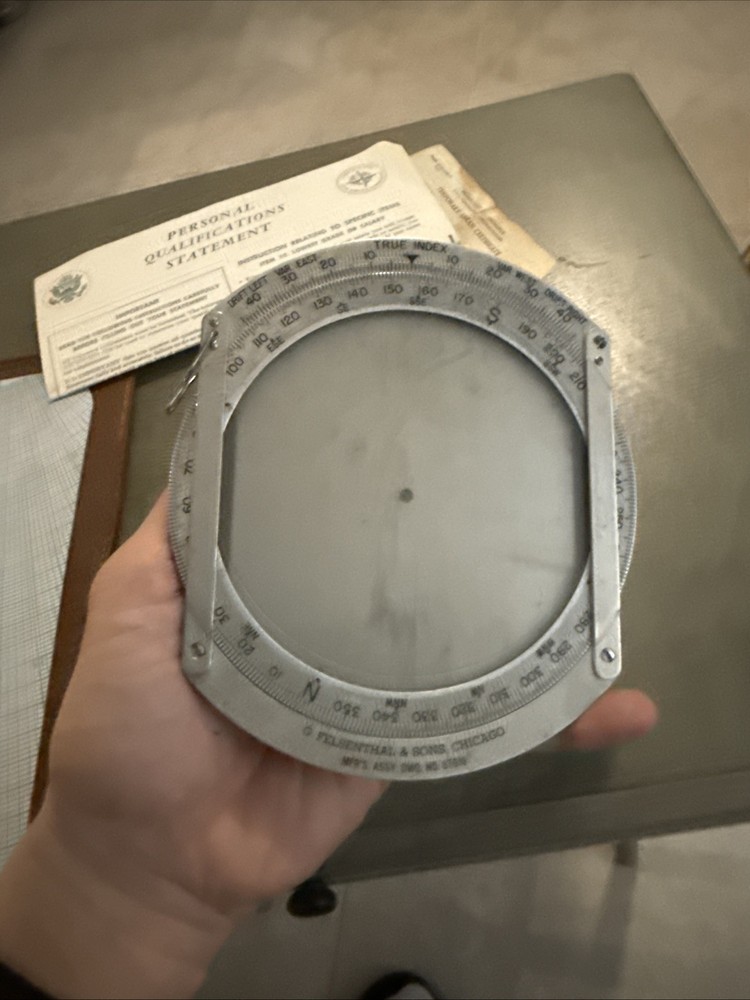 USAAF Type E-6B AERIAL DEAD RECKONING COMPUTER +Case+Paperwork. Z9