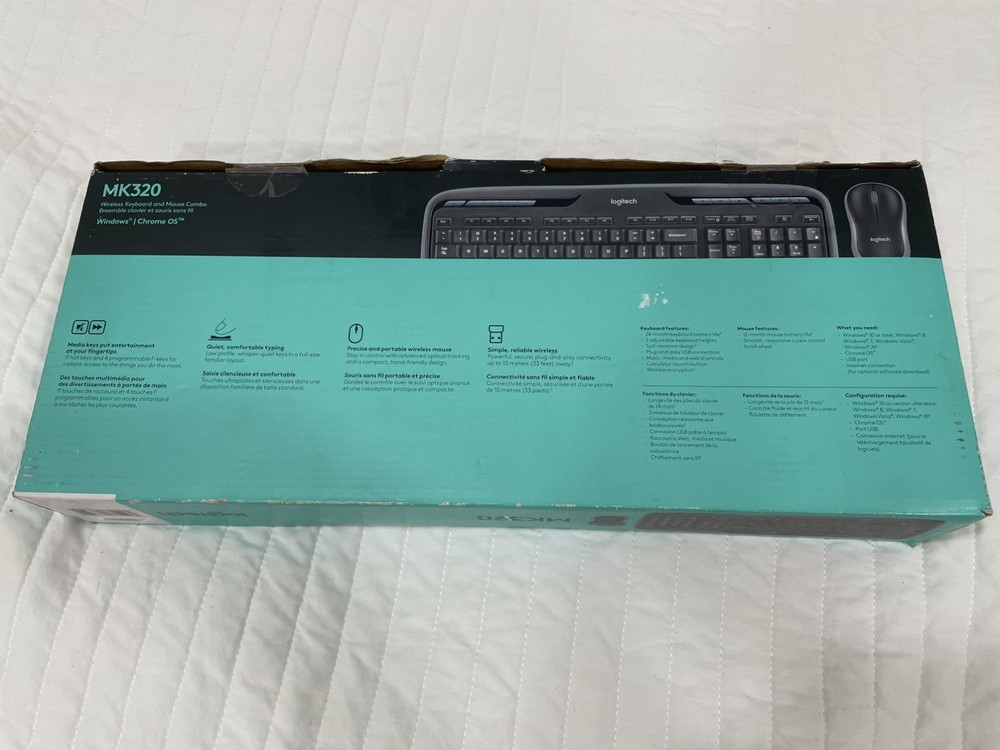 Logitech MK320 Wireless Keyboard Mouse Combo Black