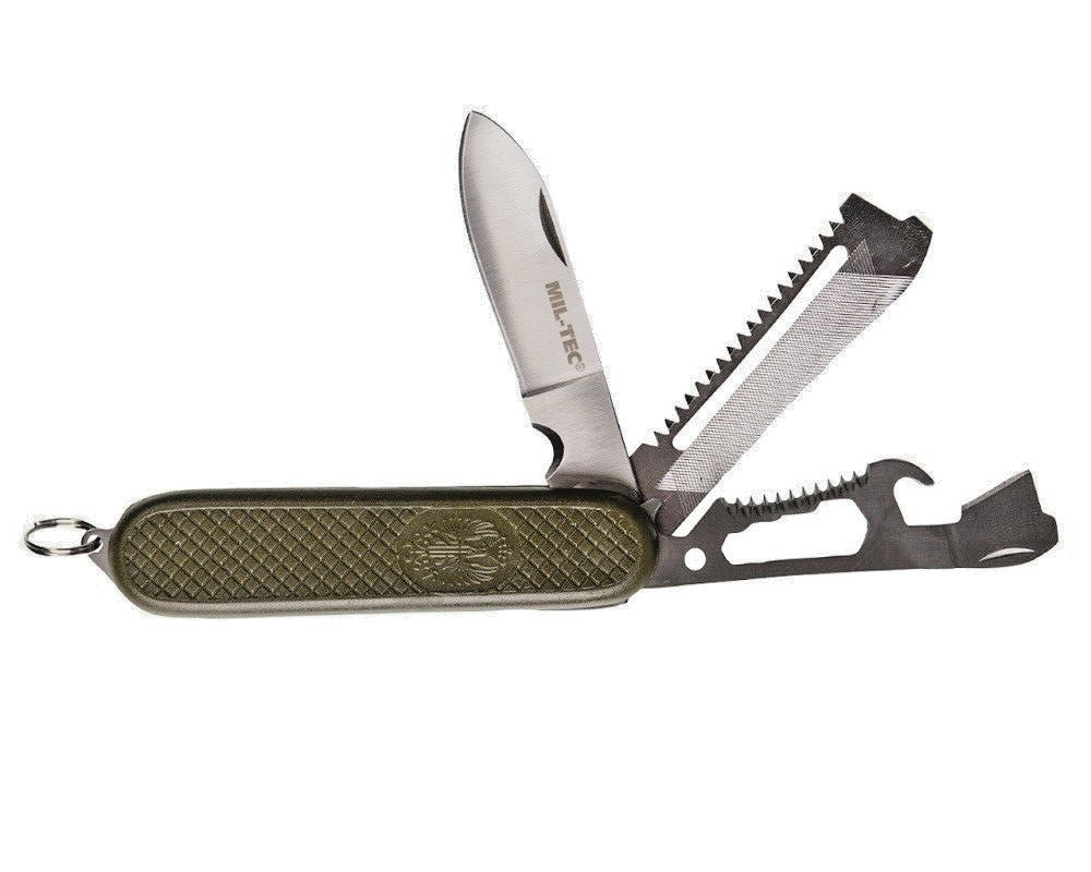 Spanish Military Style Utility Scout Knife - NEW - Swiss type multi-tool