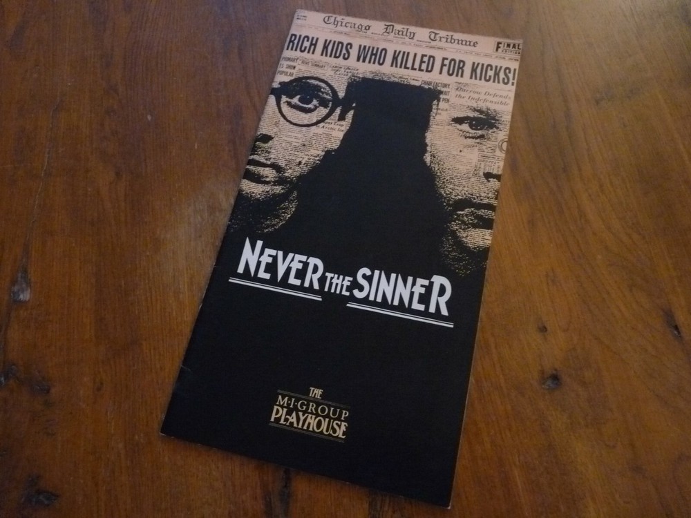Never The Sinner MI Group Playhouse Programme