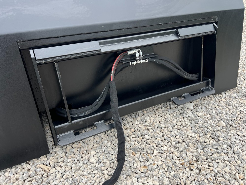 72" High Front Dump Smooth Bucket Attachment Fits Skid Steer Quick Attach