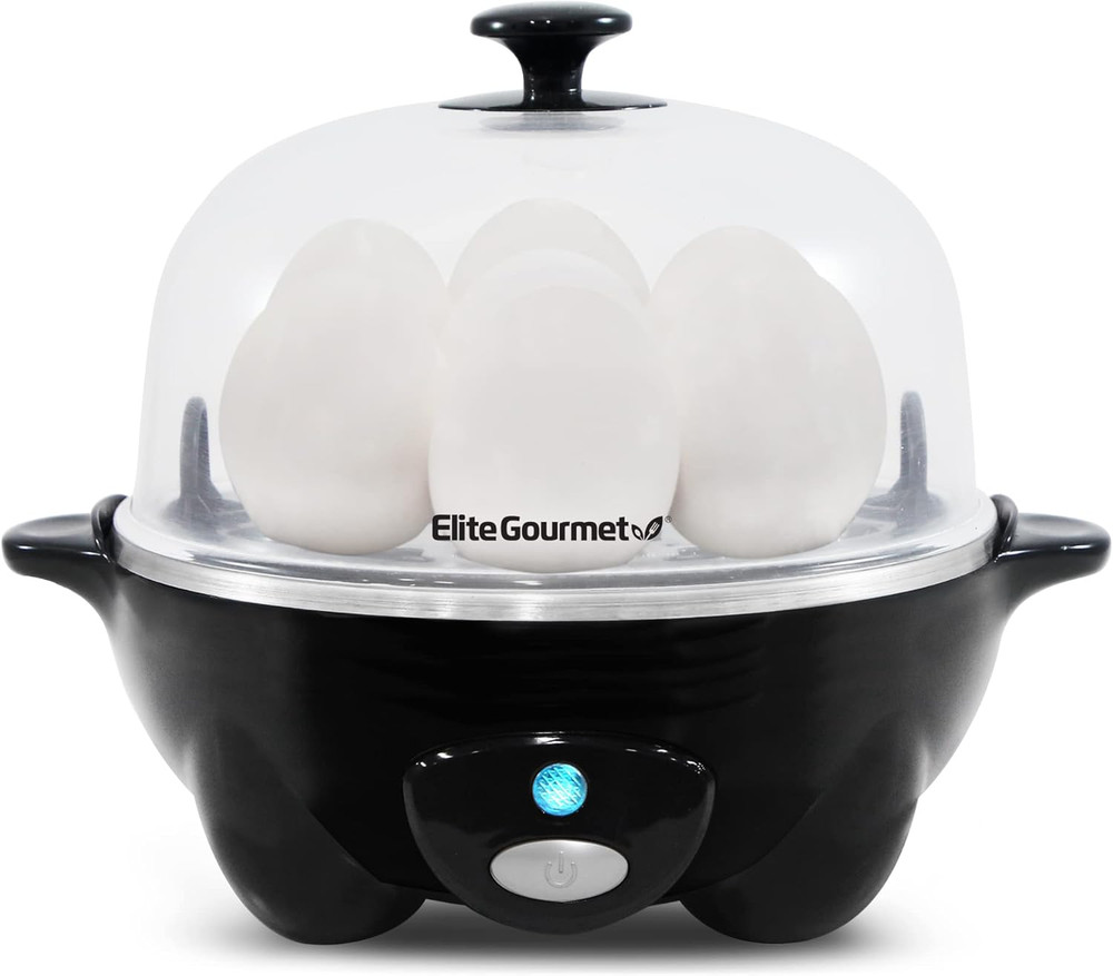 EGC-007B# Rapid Egg Cooker, 7 Easy-To-Peel, Hard, Medium, Soft Boiled Eggs