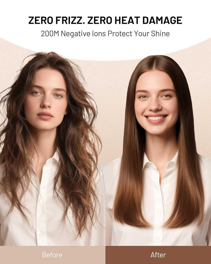 2000W Infrared Ionic Hair Dryer with Diffuser - Fast & Travel-Friendly