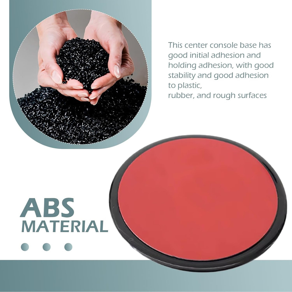 3PCS Adhesive Dashboard Pad Mounting Disk, 2.87" Dashboard Pad, Self-Adhesive Mo