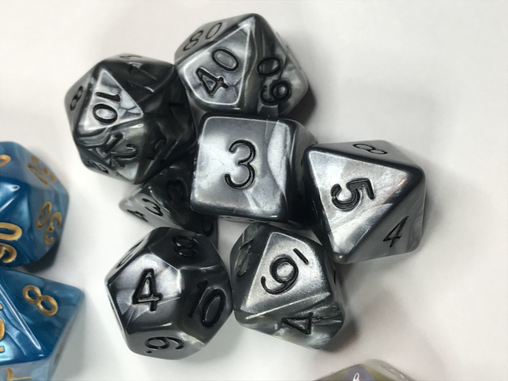 dice lot 5 beautiful polyhedral sets, gaming dice