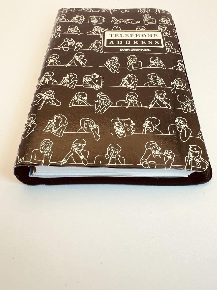 Day Runner Telephone Address Book Directory Black