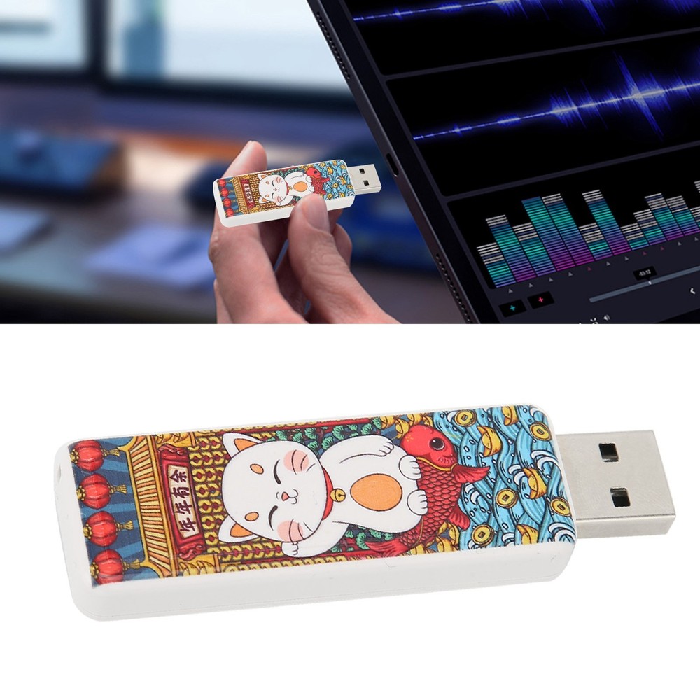 Cute Cat Pattern USB Flash Drive Portable Memory Stick For OS X9.x Use↑