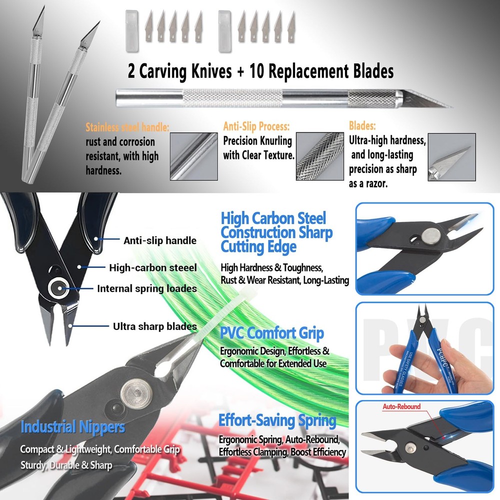 82Pcs 3D Printer Tool Kit w/Case for Bambu Lab, Creality, Anycubic,...