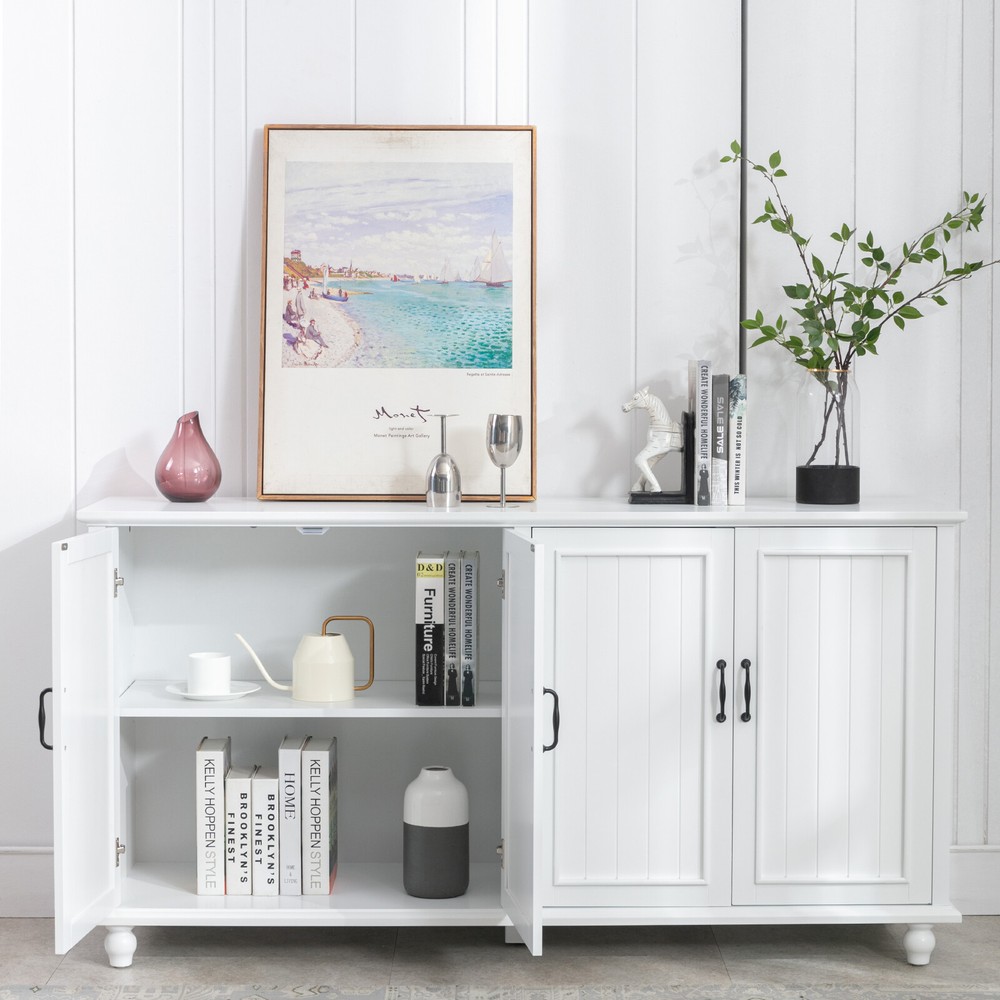 Buffet Sideboard Coffee Bar Cabinet Storage Cabinet Accent Server Table Kitchen