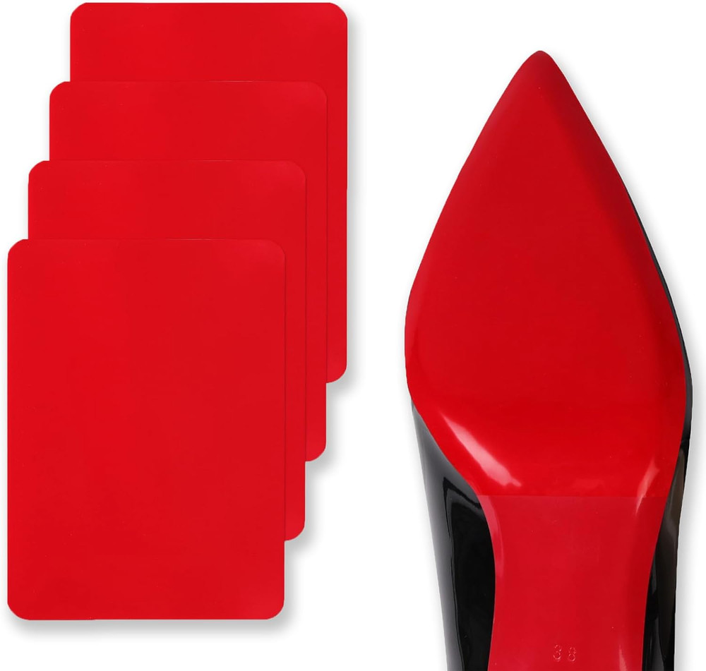 Red Bottoms Shoe Sole Protector, 4 Pcs Self-Adhesive Shoe Bottom Protector for C