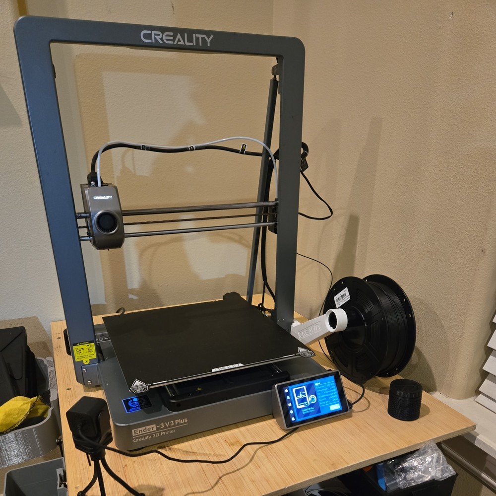 Creality Ender 3V3 Plus 3D Printer +Accessories.