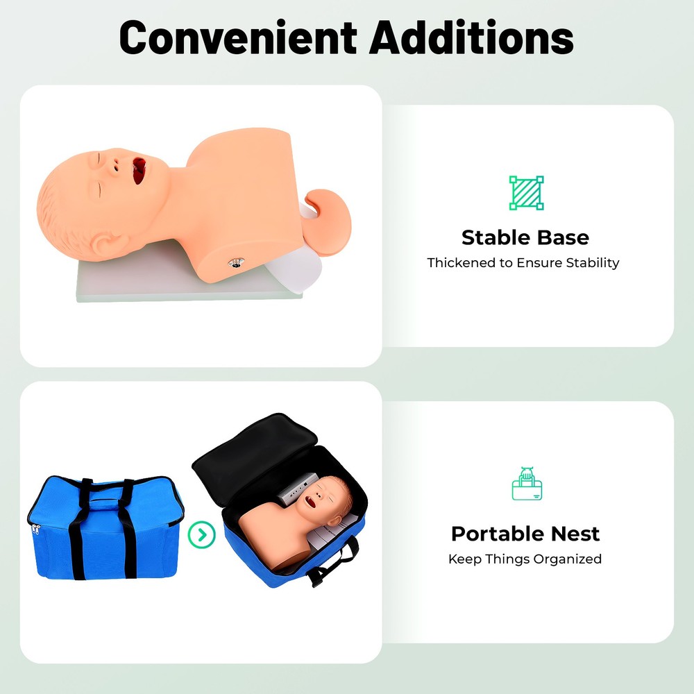 Intubation Manikin Study Teaching Simulator Airway Management Trainer Model