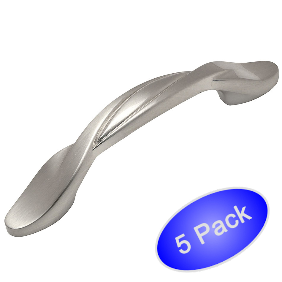 *5 Pack* Cosmas Cabinet Hardware Satin Nickel Handle Pulls #9009SN