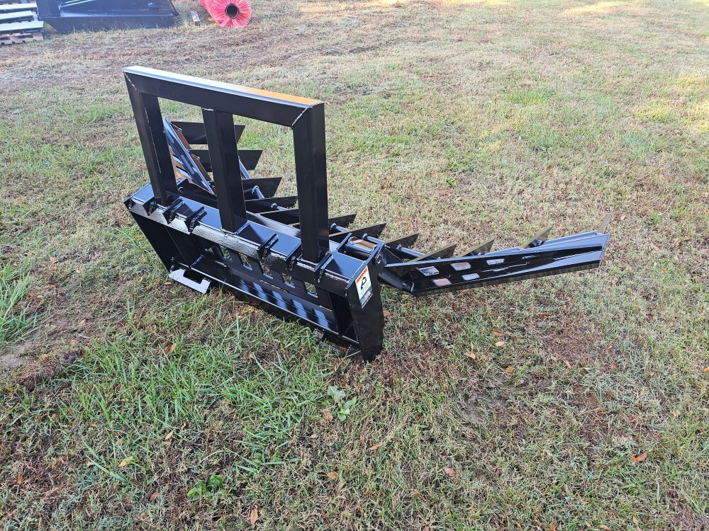 96" Severe Duty Root Rake/skidsteer/tractor Universal Hookup