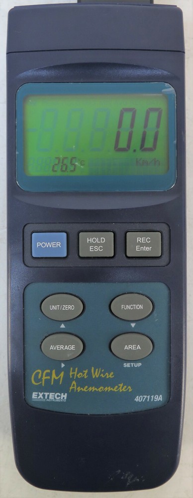 Extech 407119A Heavy Duty Hot Wire CFM Anemometer
