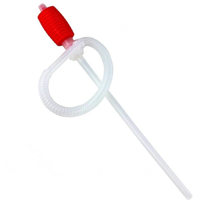 Universal Car Siphon Pump Liquid Gas Fuel Oil Water Hose Transfer Manual Sucker