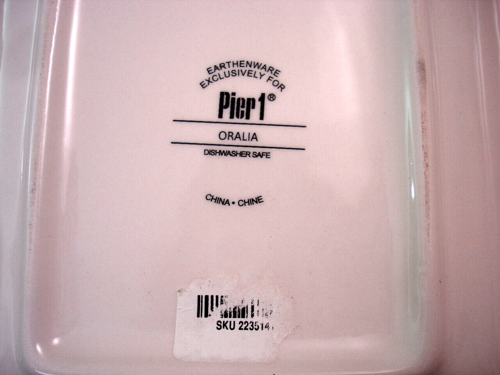 Oralia by Pier 1 RECTANGULAR 3 SECTION SERVING TRAY 20 1/2" L