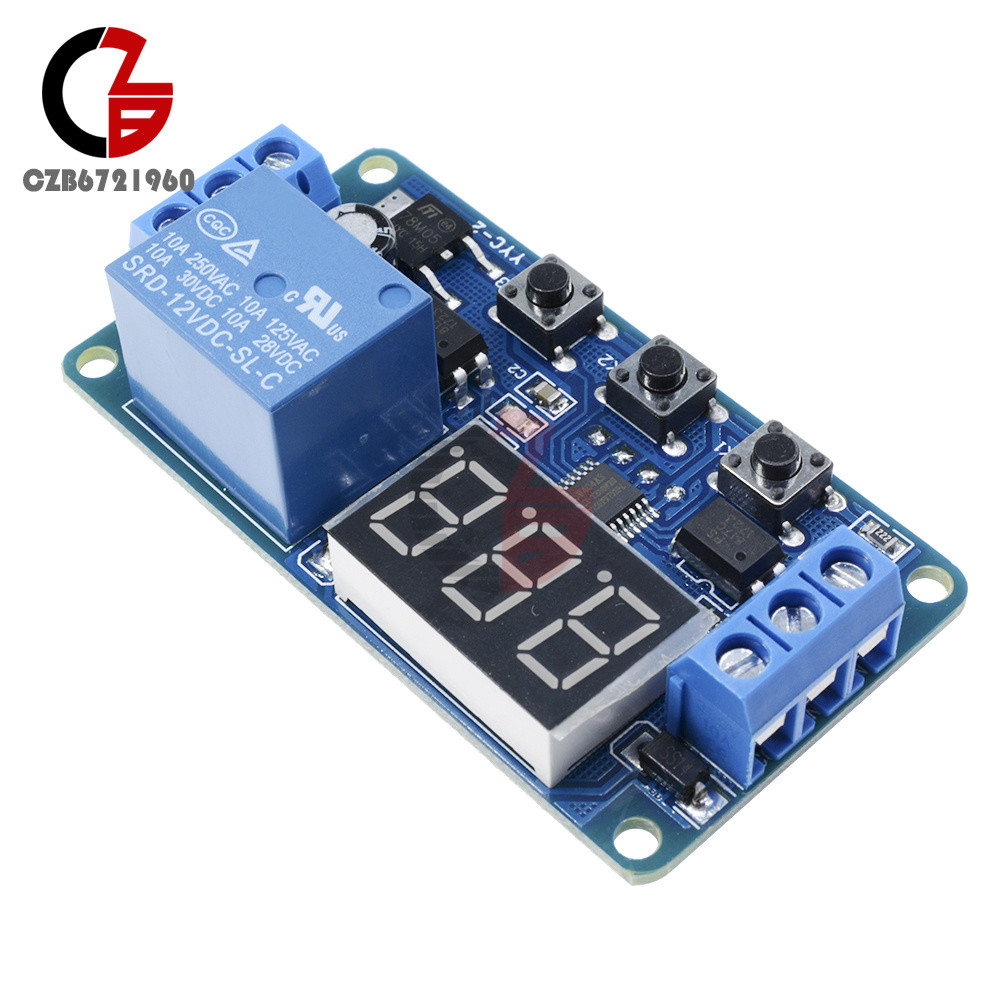 Digital 12V LED Display Home Automation Delay Timer Control Switch Relay Module