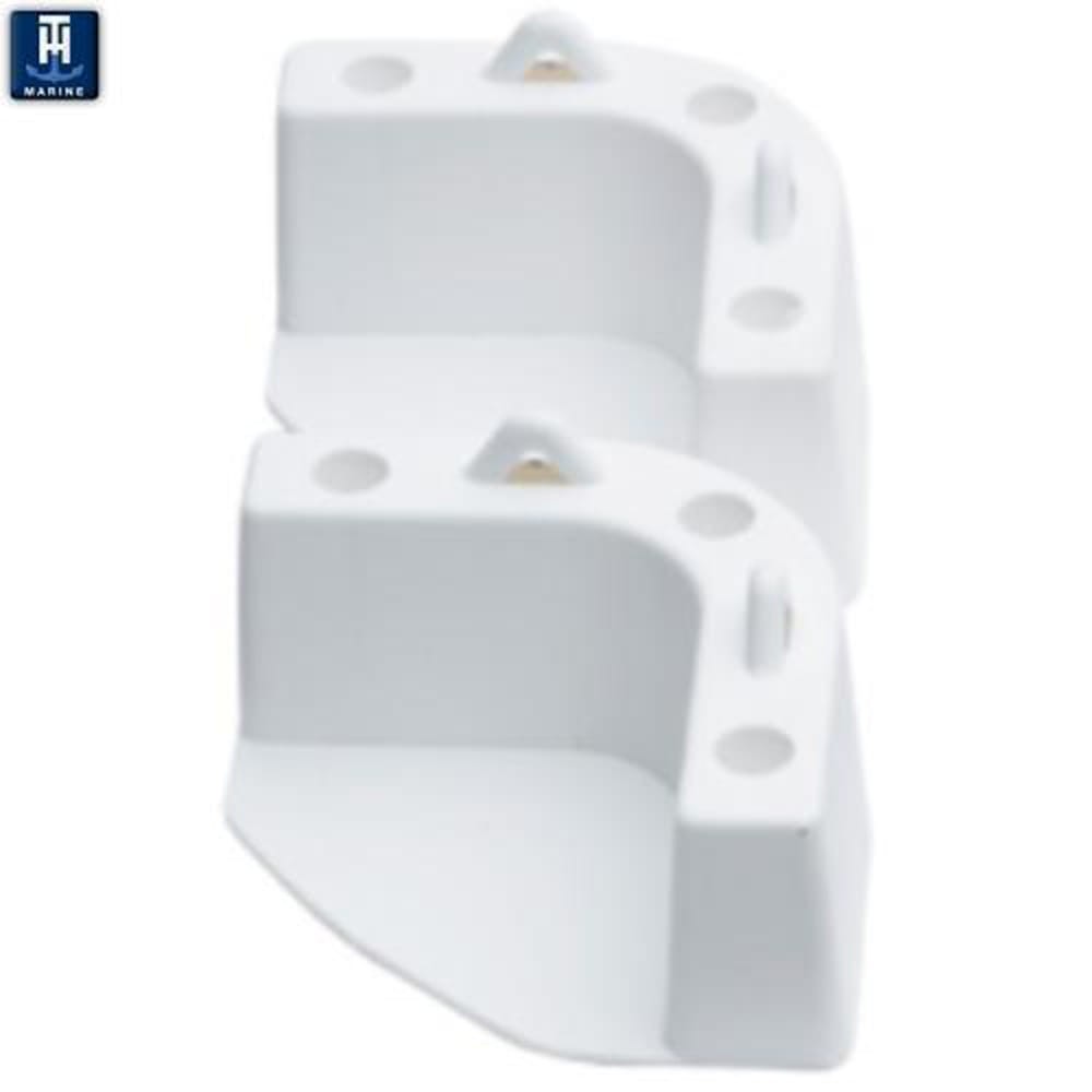 Plastic 4 Bracket 2 Bungee Strap Beverage Cooler Tie Down Kit for Most Coolers