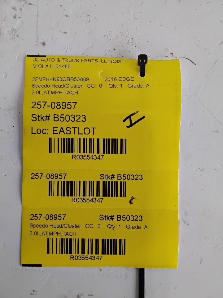 Speedometer Cluster MPH Fits 16-18 EDGE 3554347