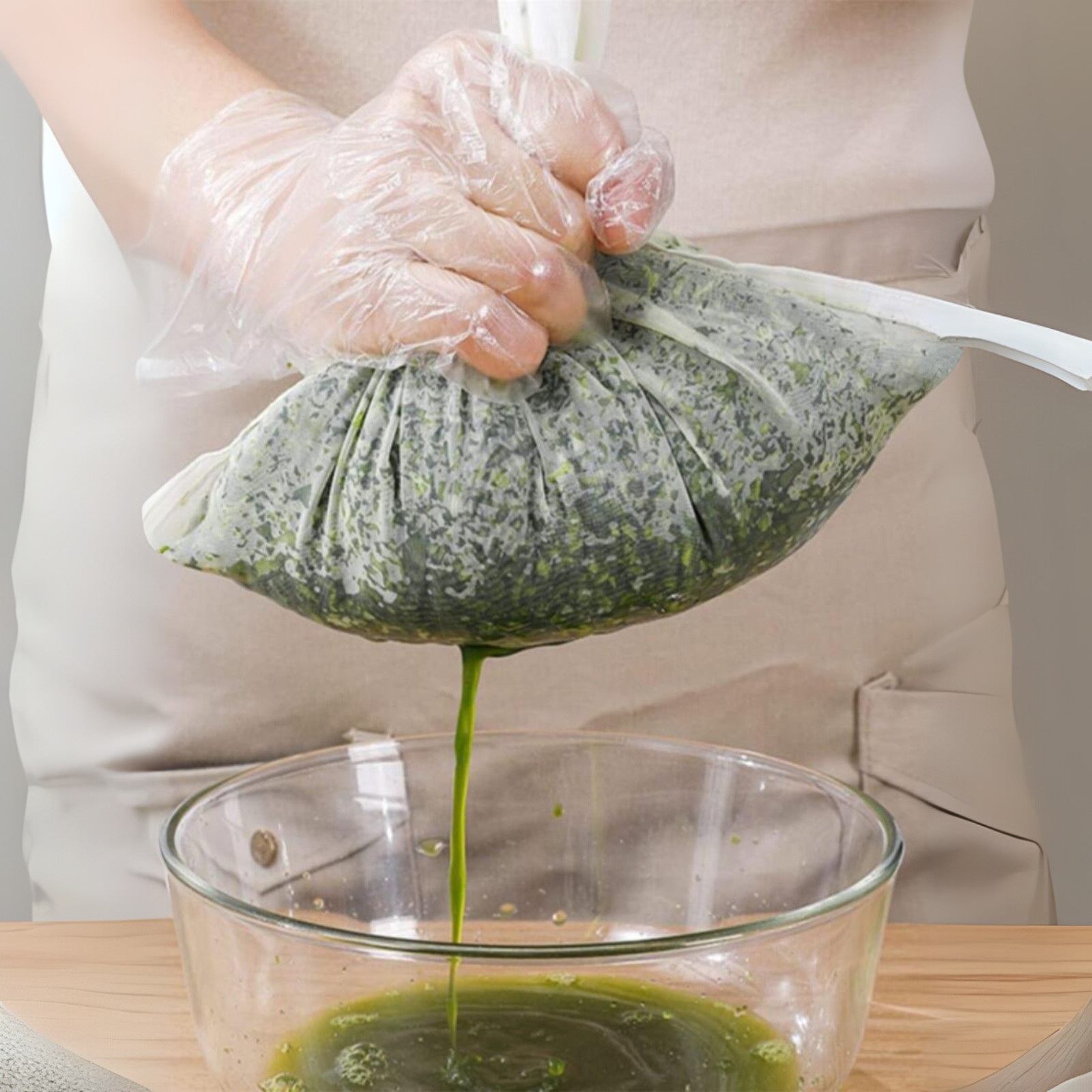 Fine Mesh Fabric Strainer Filter Bag Nut Milk Reusable Bag Cheese Cloth Kitchen