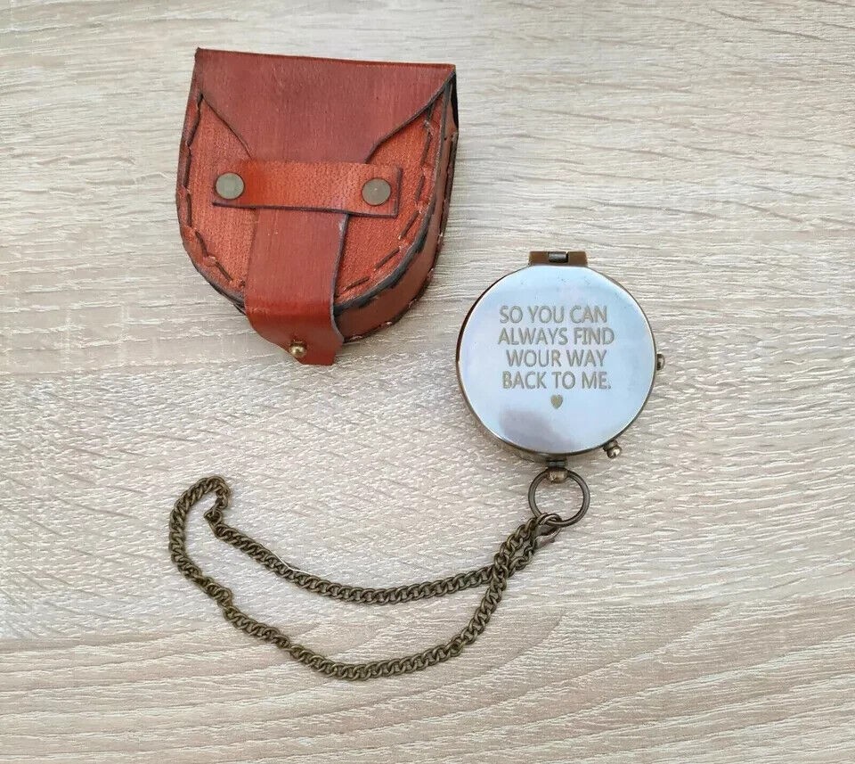 Custom Engraved Working Compass Personalized COMPASS HANDMADE COMPASSS