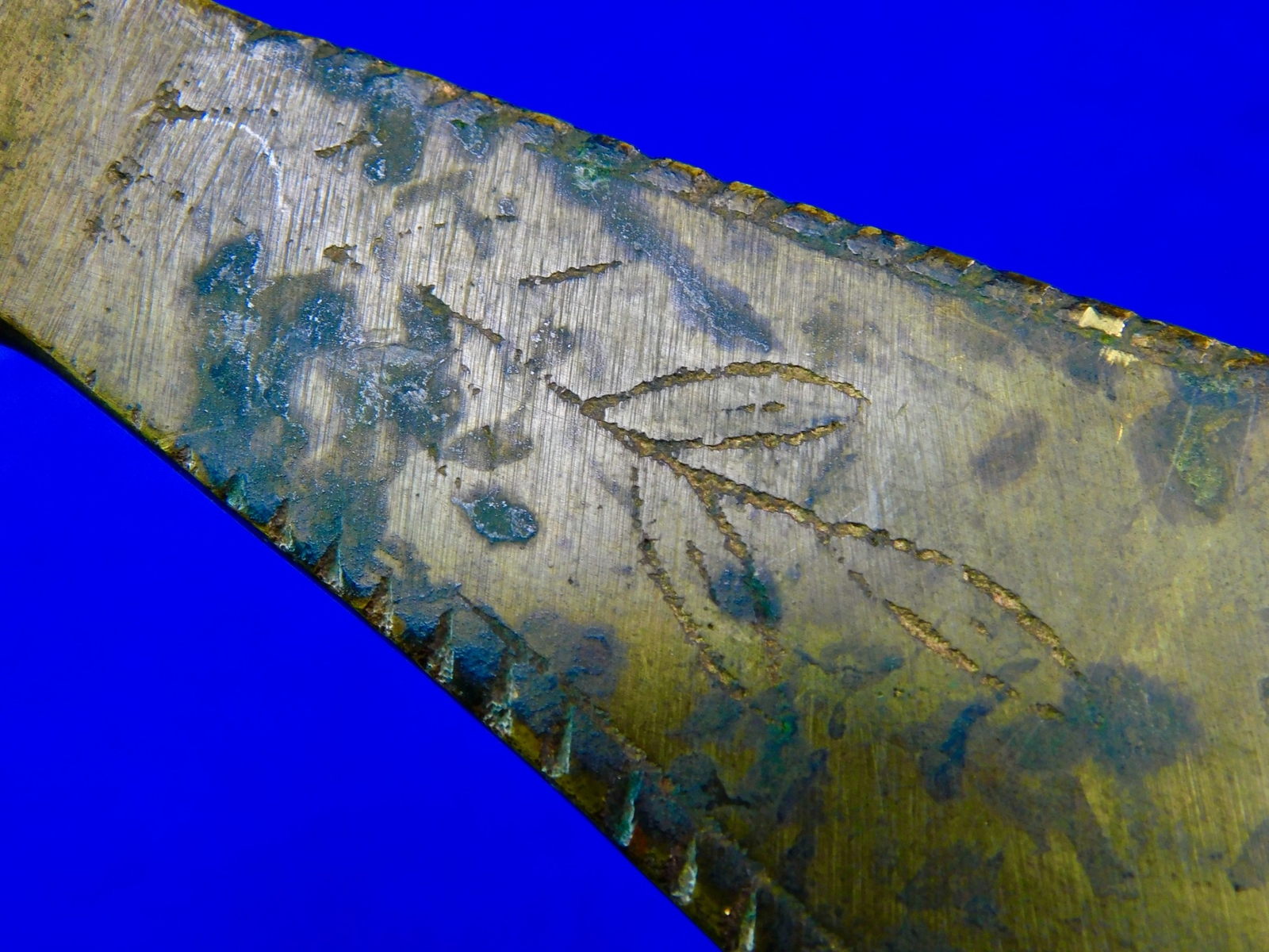 Antique Native American Indian Colonial Brass Head Trade Pipe Tomahawk Axe