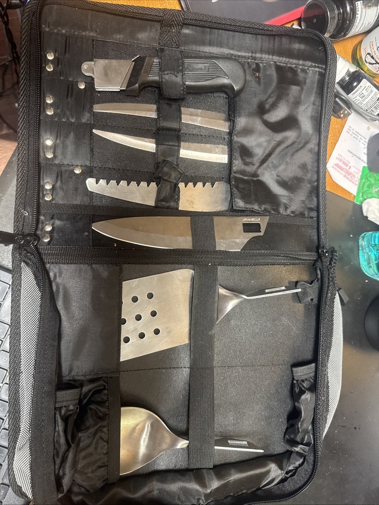 Eddie Bauer Rare Interchangeable  Knife Set with Bag 7 Pcs