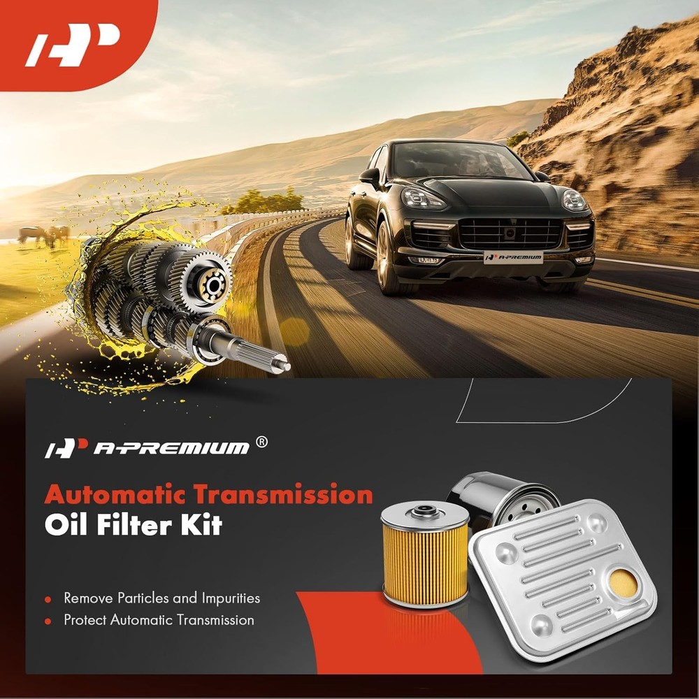 A-Premium Automatic Transmission Fluid Filter with Pan Gasket, Compatible...