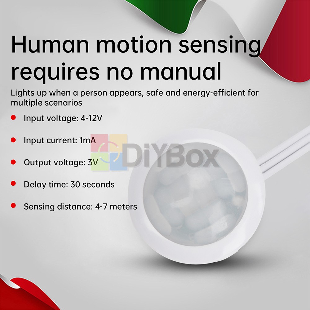 DC4-12V Motion Detection Sensor Light Switch LED Infrared Human Body Induction