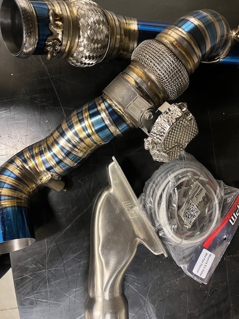 RPM Can-Am Maverick R TITANIUM 3" E-Valve Mid Pipe Electronic Dump Valve Scratch