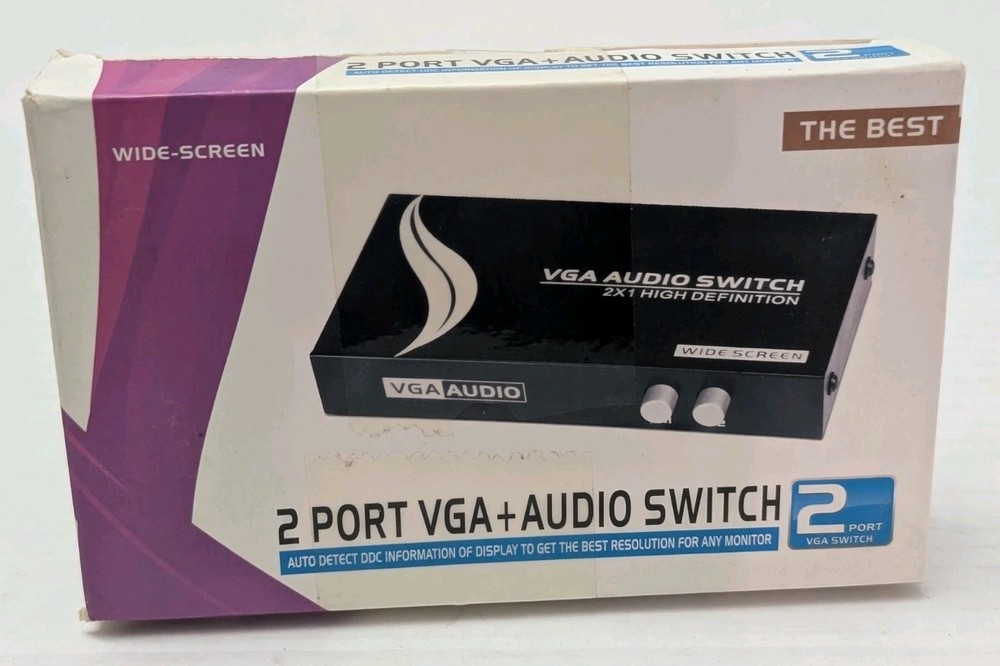 VGA AUDIO 2-Port VGA Switch with Audio