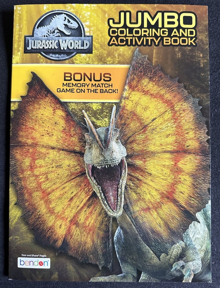 Bendon Jurassic World Jumbo Coloring And Activity Book
