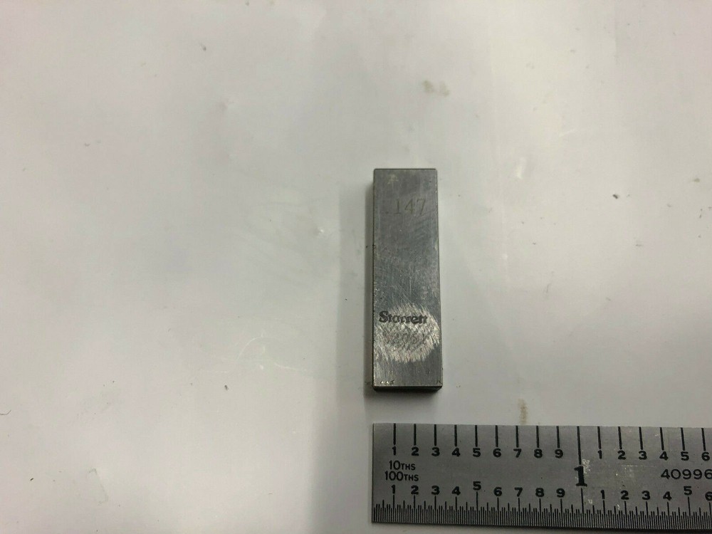 .147 Starrett Rectangular Steel Gage Gauge Block.