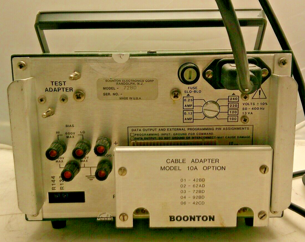 Boonton Electronics Capacitance Meter Model 72BD **Power On/UNTESTED**