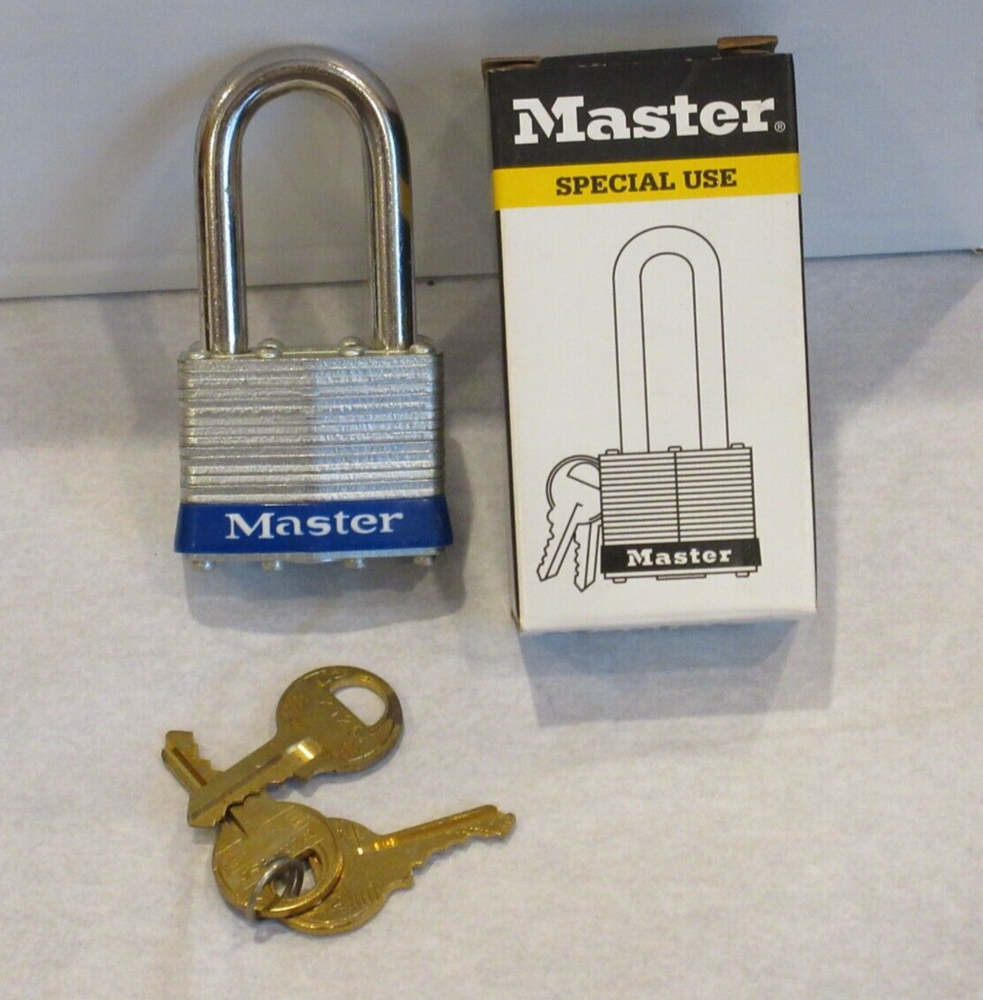 MASTER SPECIAL LONG SHANK PADLOCK with 3 KEYS