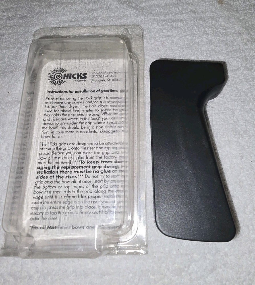 NEW HICKS PUSH ON GRIP FOR BOWTECH COMPOUND BOWS NEVER USED