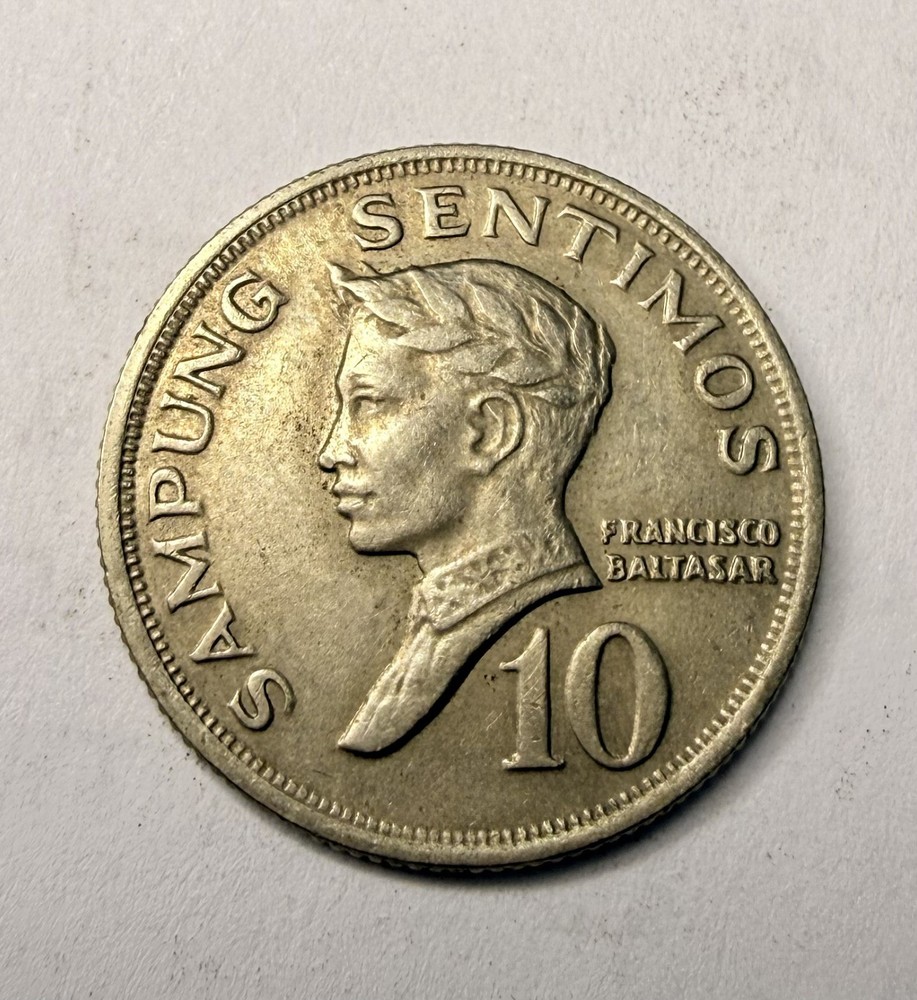 1969 Philippines 10 Sentimos - Copper Nickel