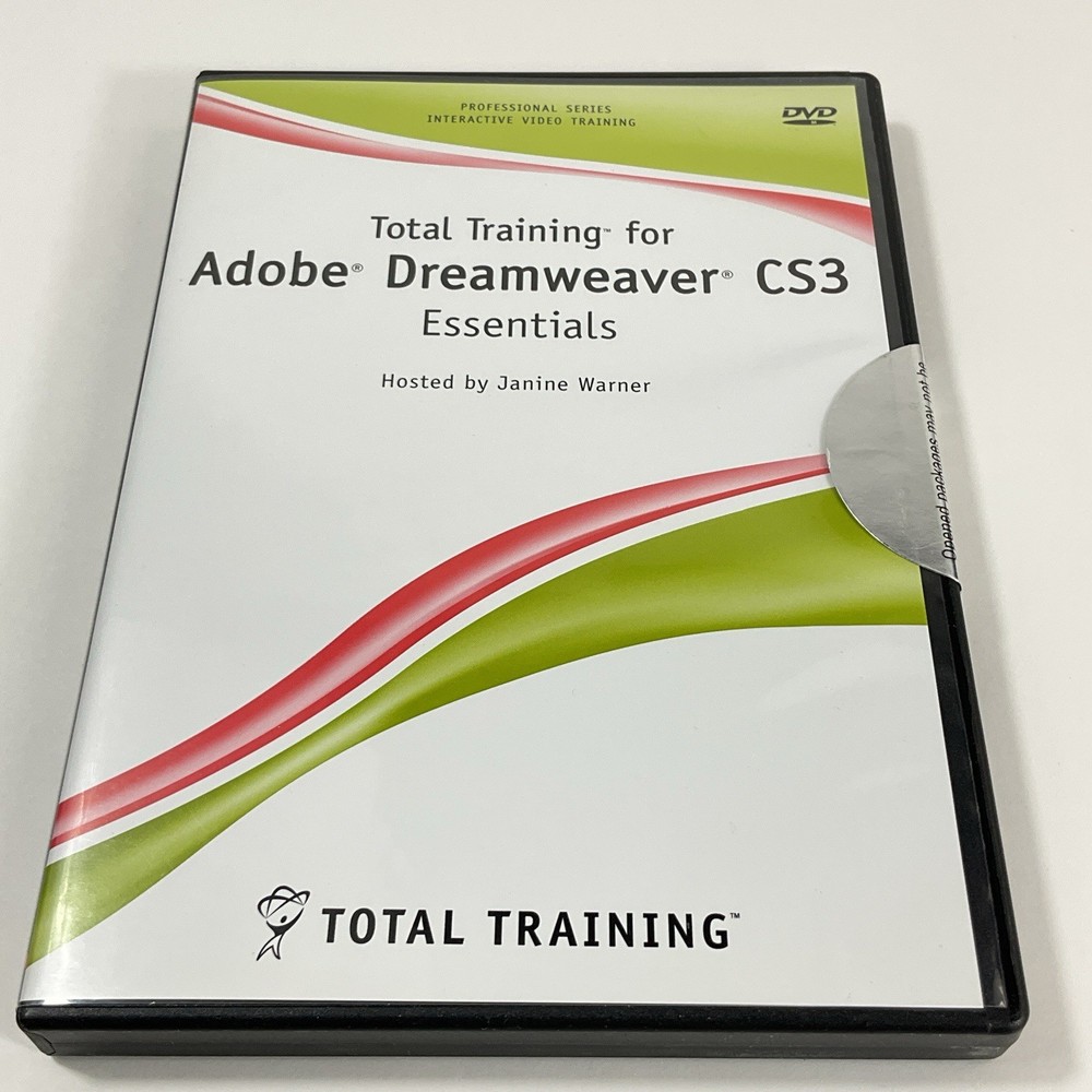 TOTAL TRAINING FOR ADOBE PHOTOSHOP DREAMWEAVER FLASH ILLUSTRATOR CS3 BUNDLE 4