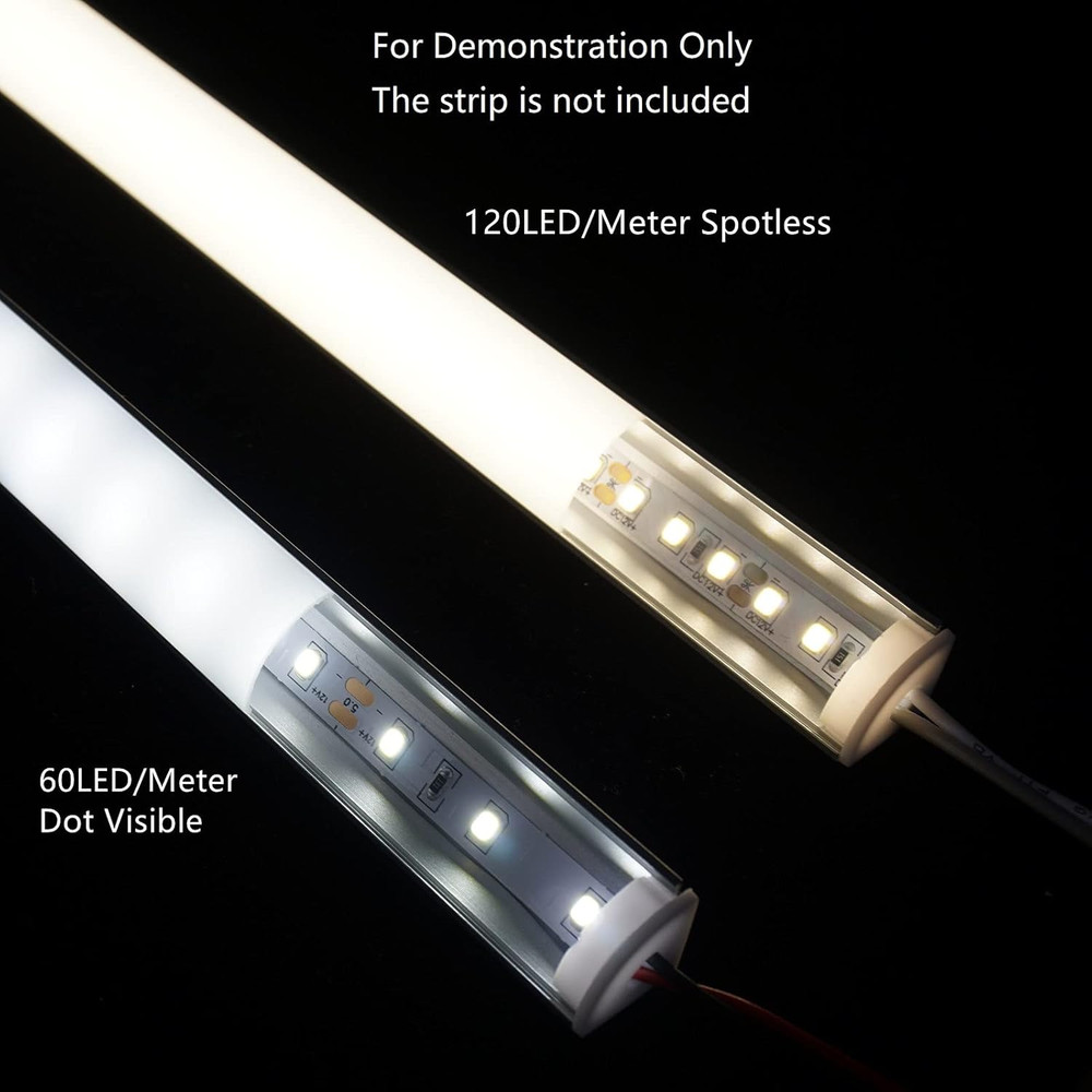 20-Pack 3.3FT 1Meter V Shape LED Strip Aluminum Channel Diffuser System, Extrude