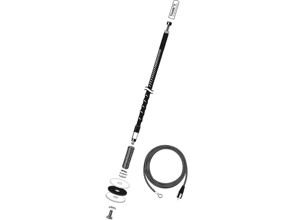 FireStik FG2DD-B No Ground CB Antenna Kit (Black)