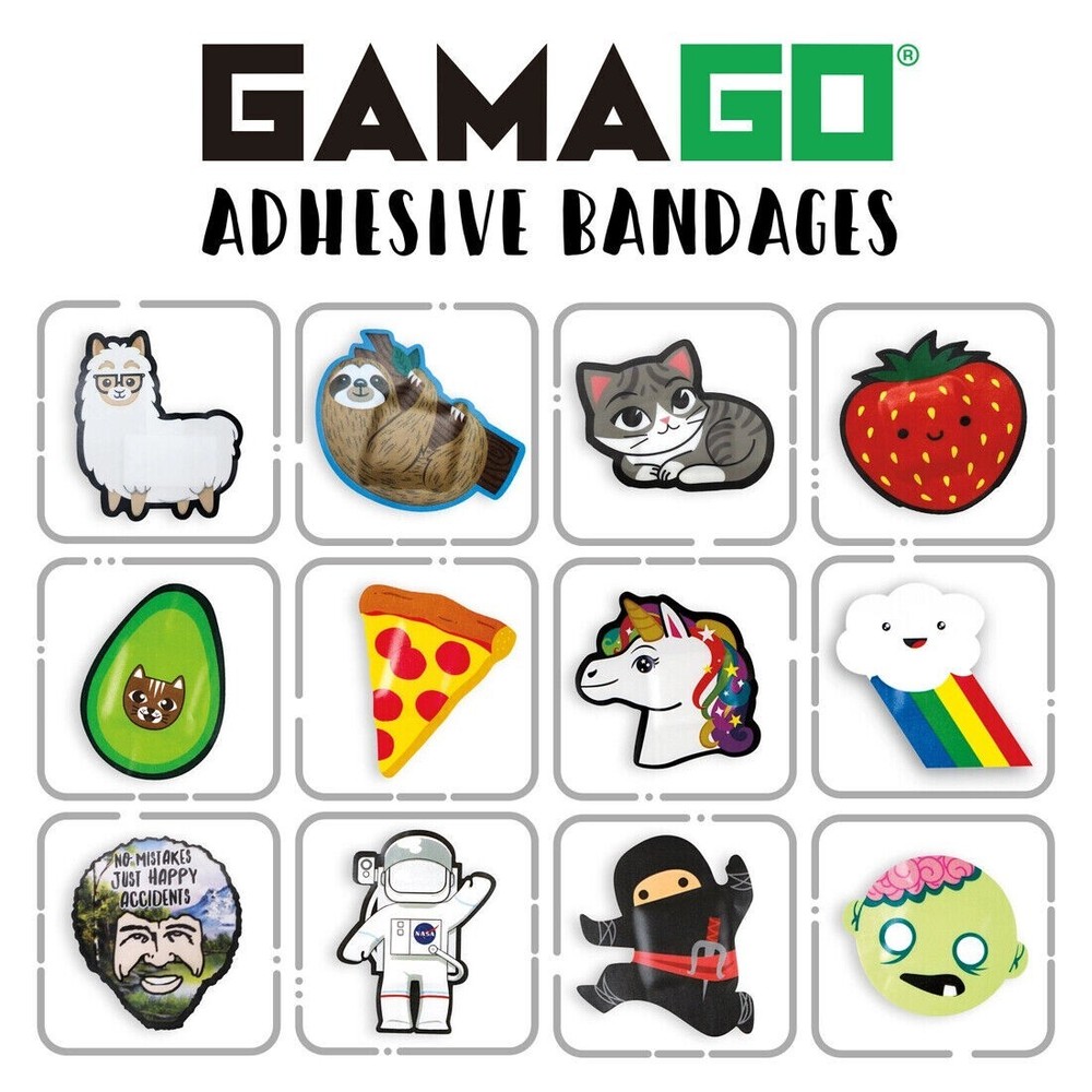 Pizza Pattern Self-Adhesive Fun Novelty Bandages 18pcs