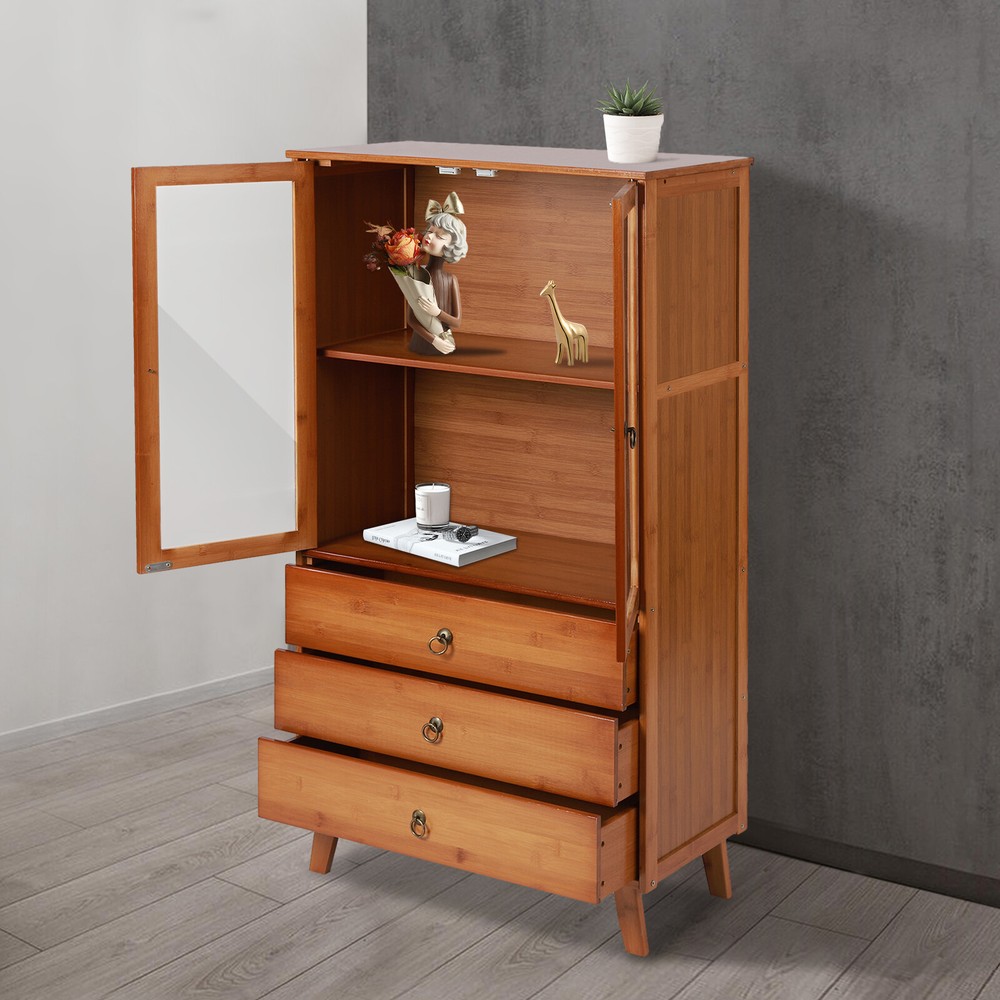 Accent Storage Cabinet with 2 Doors Buffet & Sideboard Decorative Cabinet