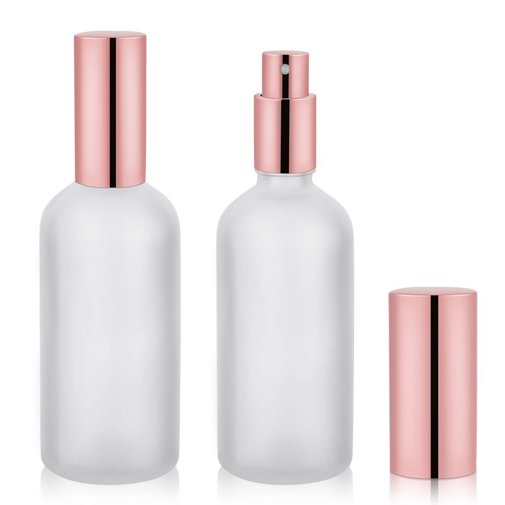Hydior Refillable Glass Perfume Atomizer 3.4oz Travel Fine Mist 2 Pack