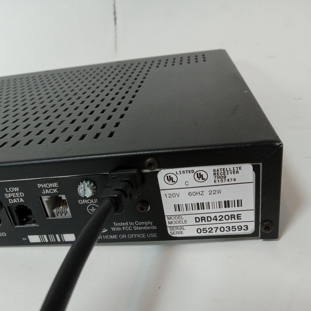 RCA Model DRD42ORE Directv Plus Satellite Receiver 7M09 Black NO Remote