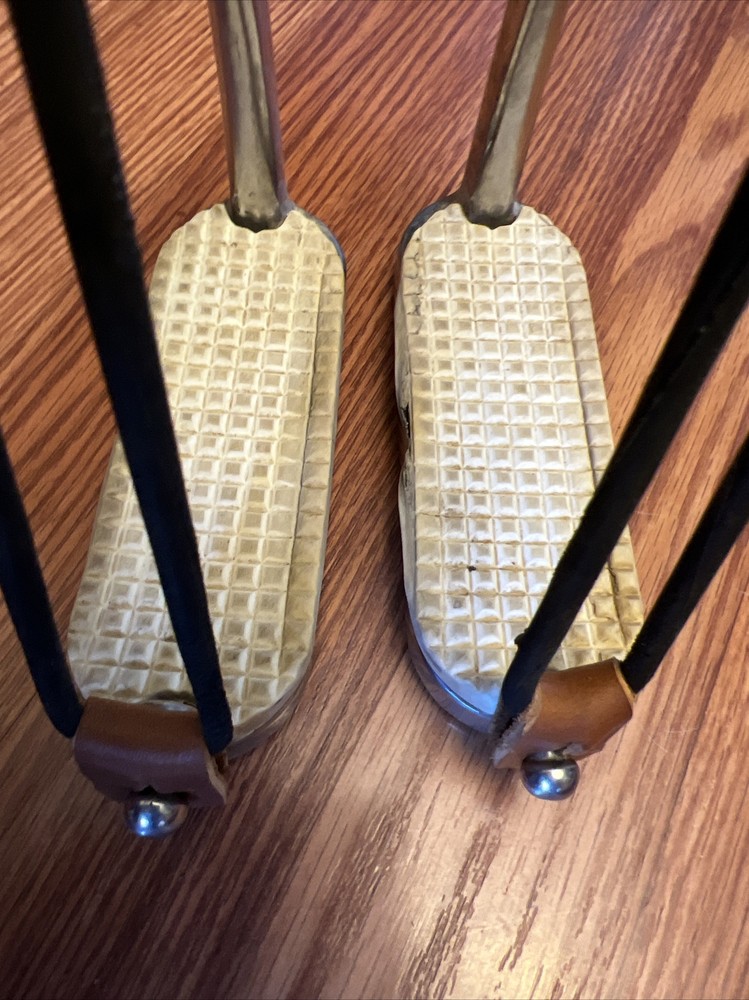 Used Centaur safety peacock Stirrup Irons 4.75”