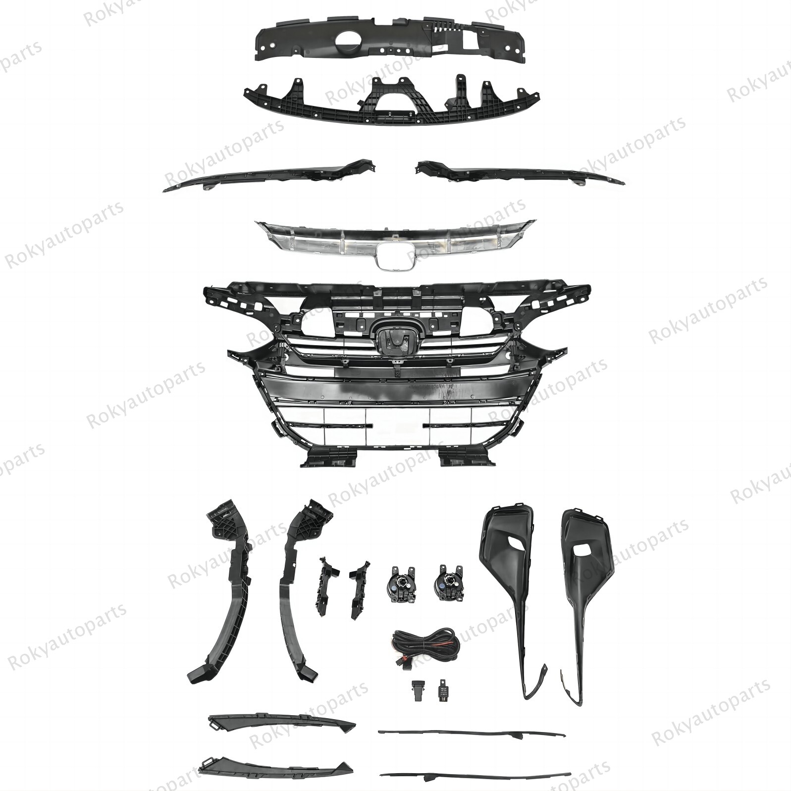 For Accord 2021-2012 Sport Bumper Grille/Moulding/Support/Fog Light/Trim/Bracket