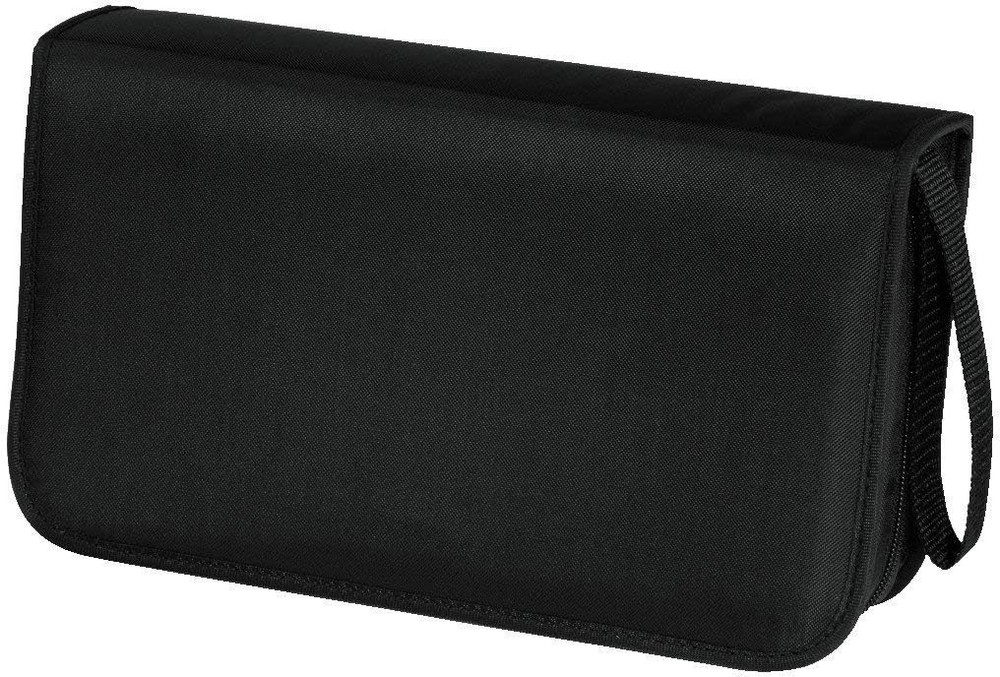 Hama CD/DVD/Blu-ray Wallet for 80 Discs, black 80 CDs Single