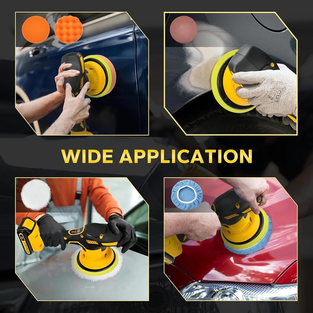 Cordless Car Buffer Polisher Compatible with DeWalt 20V MAX Battery